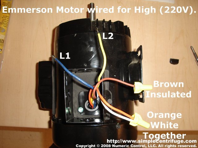 Wiring of Emmersion motor for 220V usage.